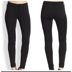 J Brand Super Skinny  Black Python Sz 30